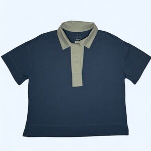 Everlane The Retro Jersey Polo Blue Light Green
